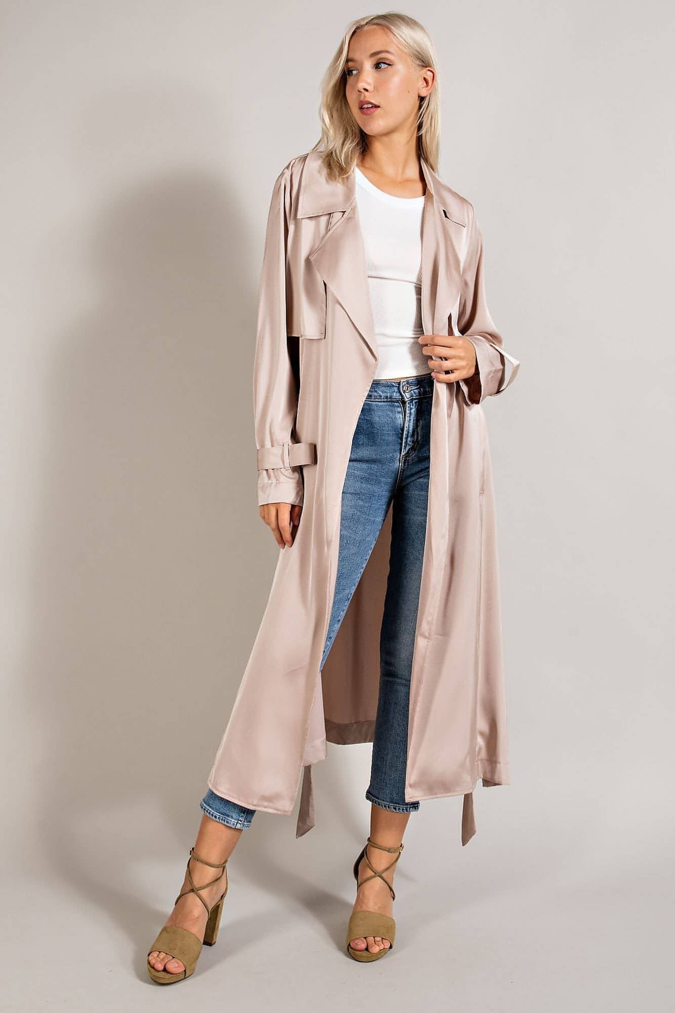 Satin 2024 trench coat