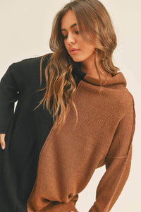 Fatima Color Block Tunic Sweater Top