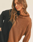 Fatima Color Block Tunic Sweater Top