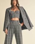 Camille Plaid Tailored Pants