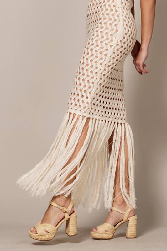 Lula Halter Crochet Cover Up Maxi