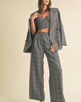 Camille Plaid Tailored Pants