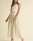 Thea Pleated Sweater Knit Maxi Skirt