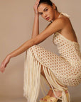 Lula Halter Crochet Cover Up Maxi