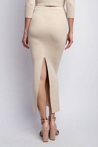 Elena Lurex Maxi Skirt