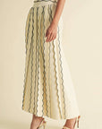 Thea Pleated Sweater Knit Maxi Skirt