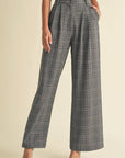 Camille Plaid Tailored Pants