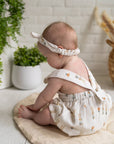 Bunny Peter Pan Bubble Baby Romper (Organic Muslin)