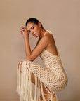 Lula Halter Crochet Cover Up Maxi