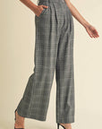 Camille Plaid Tailored Pants