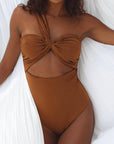 Ibiza One Piece One Shoulder Ruched Swimsuit