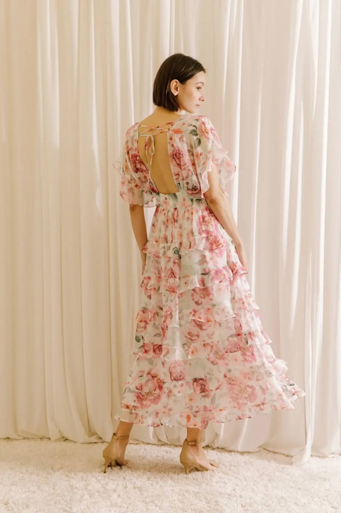 Charlotte Floral Midi Dress