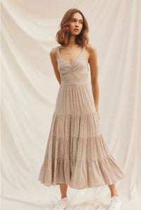 Kind Love Tie Back Tiered Dress