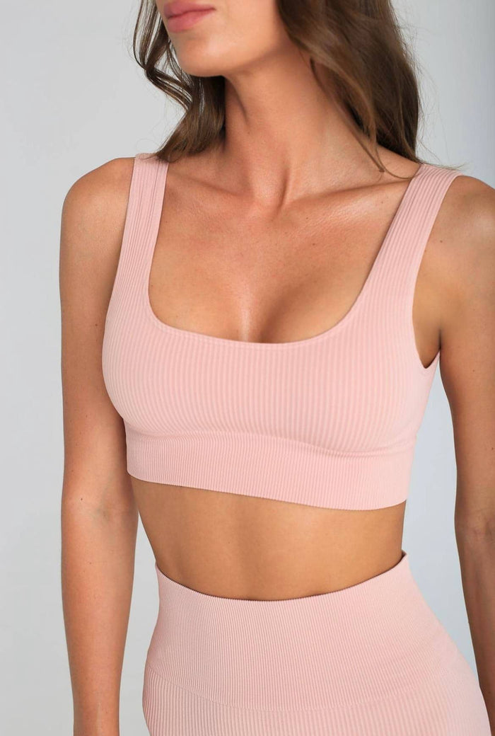 Amina Ribbed Sports Bra