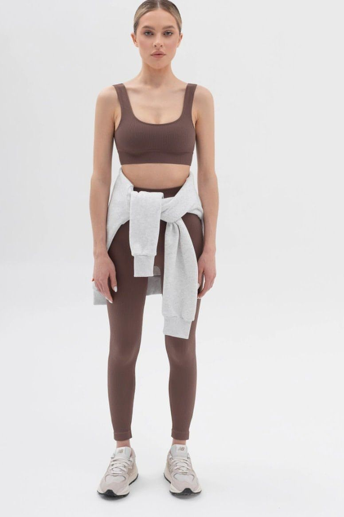 Amina Ribbed Sports Bra