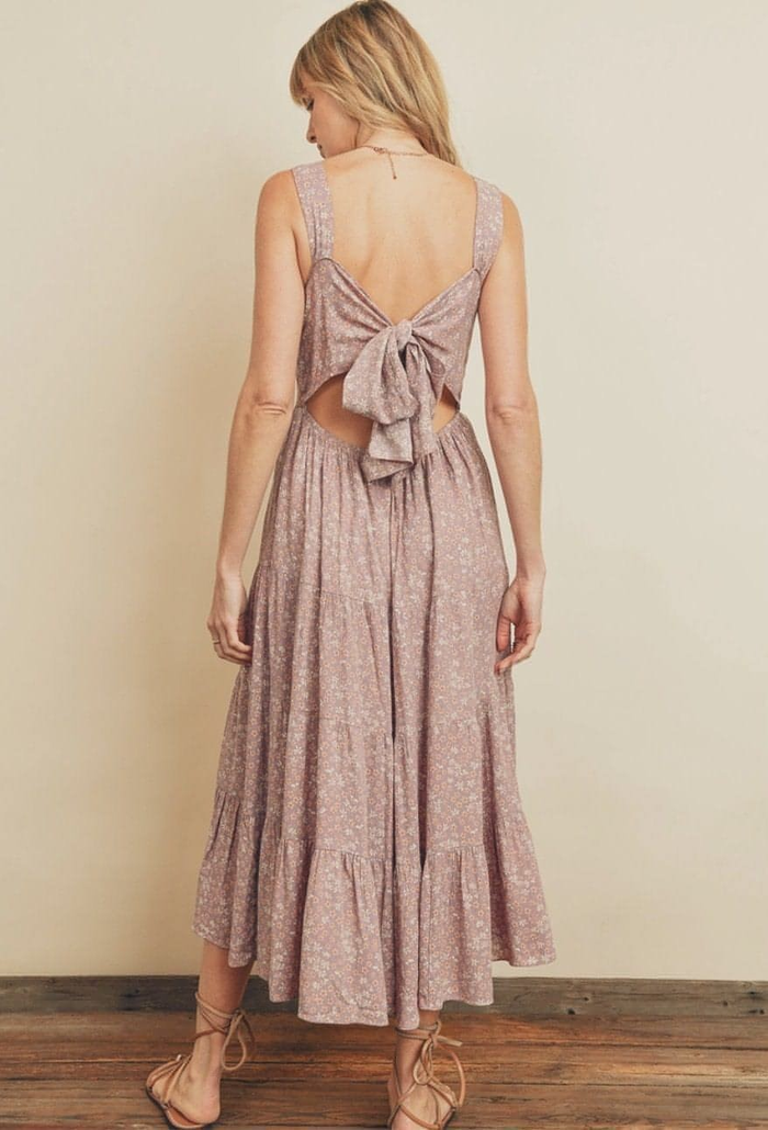 Sunday Tie-Back Tiered Dress