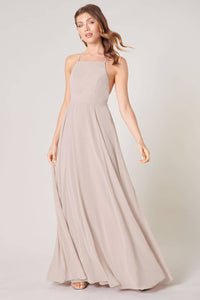 Divine High Neck Backless Maxi Dress