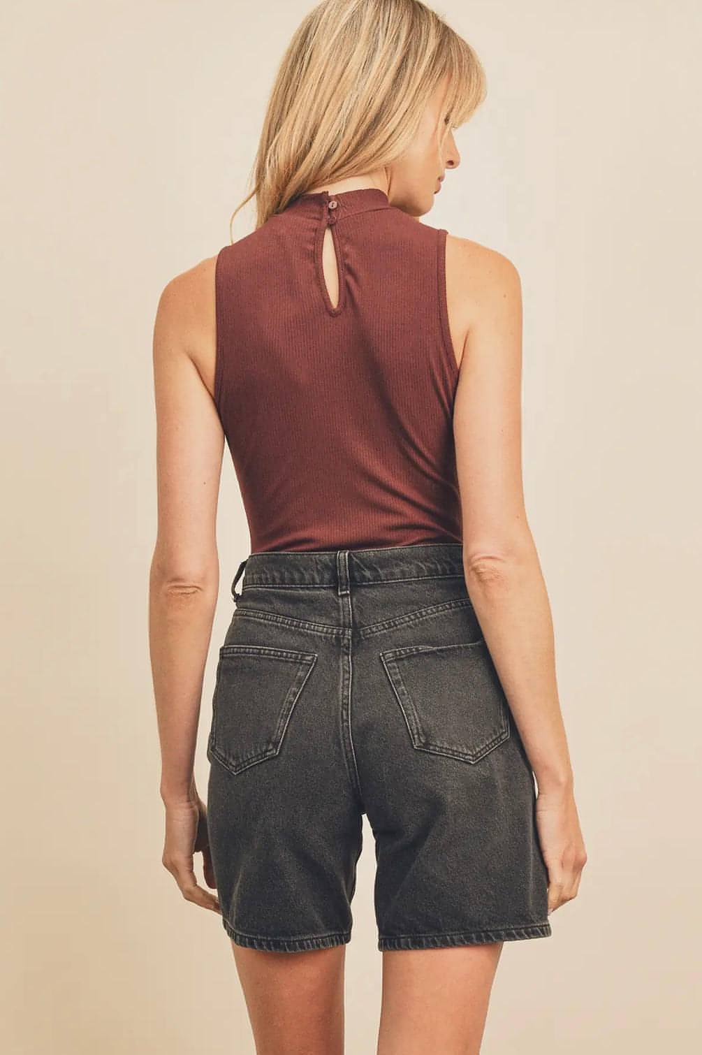 Mock Neck Tank Bodysuit