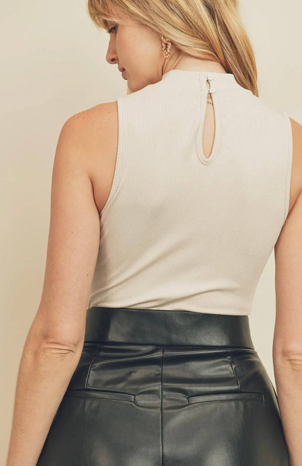 Mock Neck Tank Bodysuit