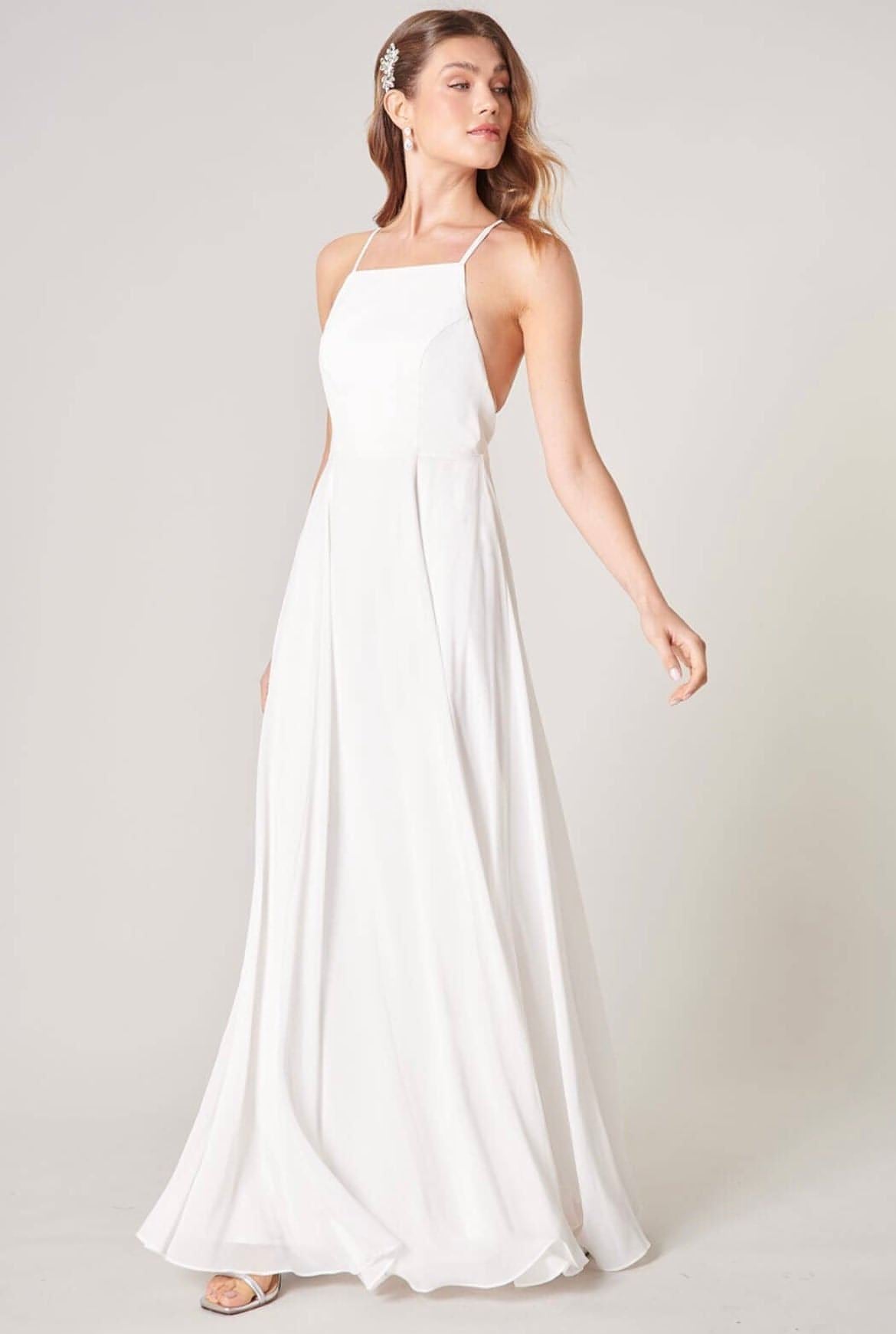 Divine High Neck Backless Maxi Dress