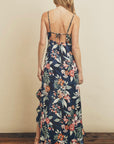Kara Asymmetrical Ruffled Maxi Dress