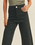 Kristen Straight Wide Leg Denim Pants