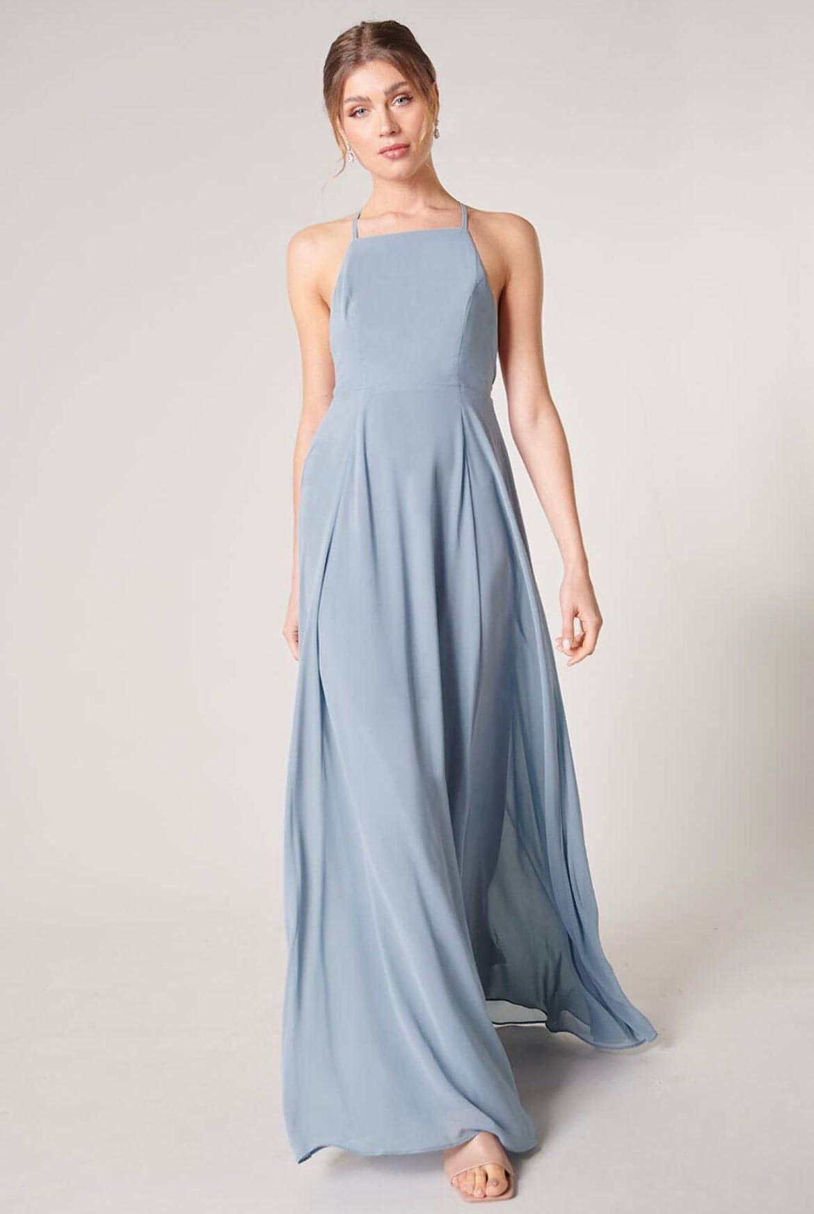 Divine High Neck Backless Maxi Dress – Flora Boutique