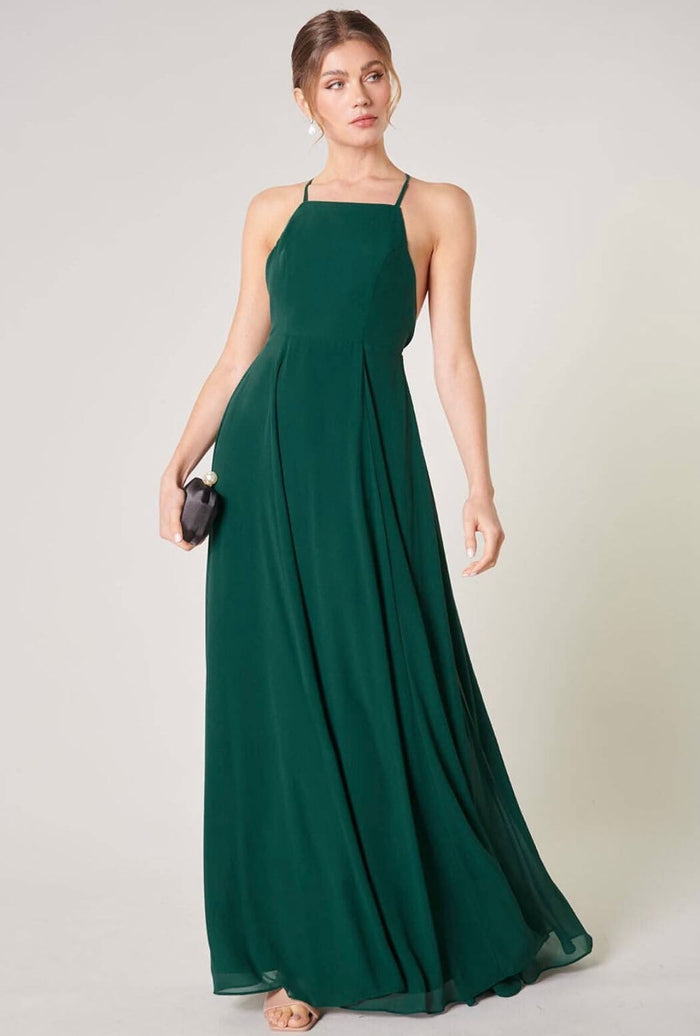 Divine High Neck Backless Maxi Dress