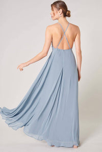 Divine High Neck Backless Maxi Dress