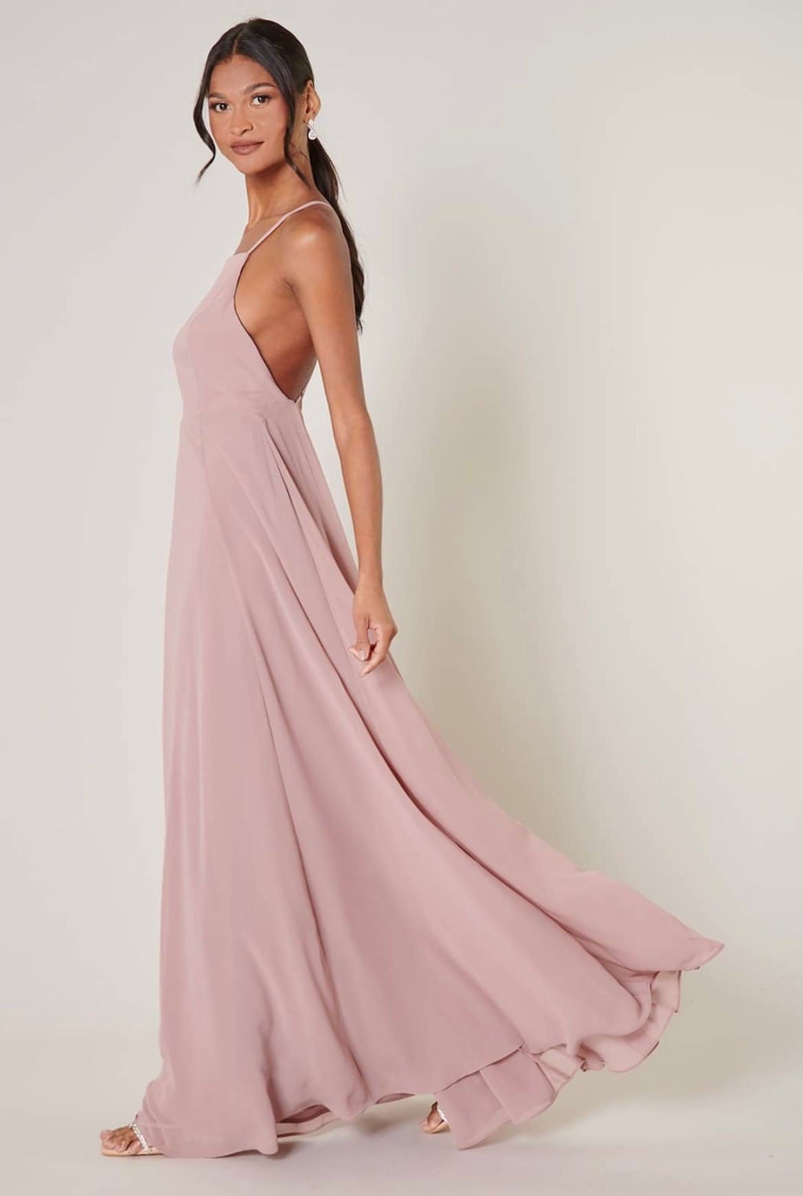Divine High Neck Backless Maxi Dress