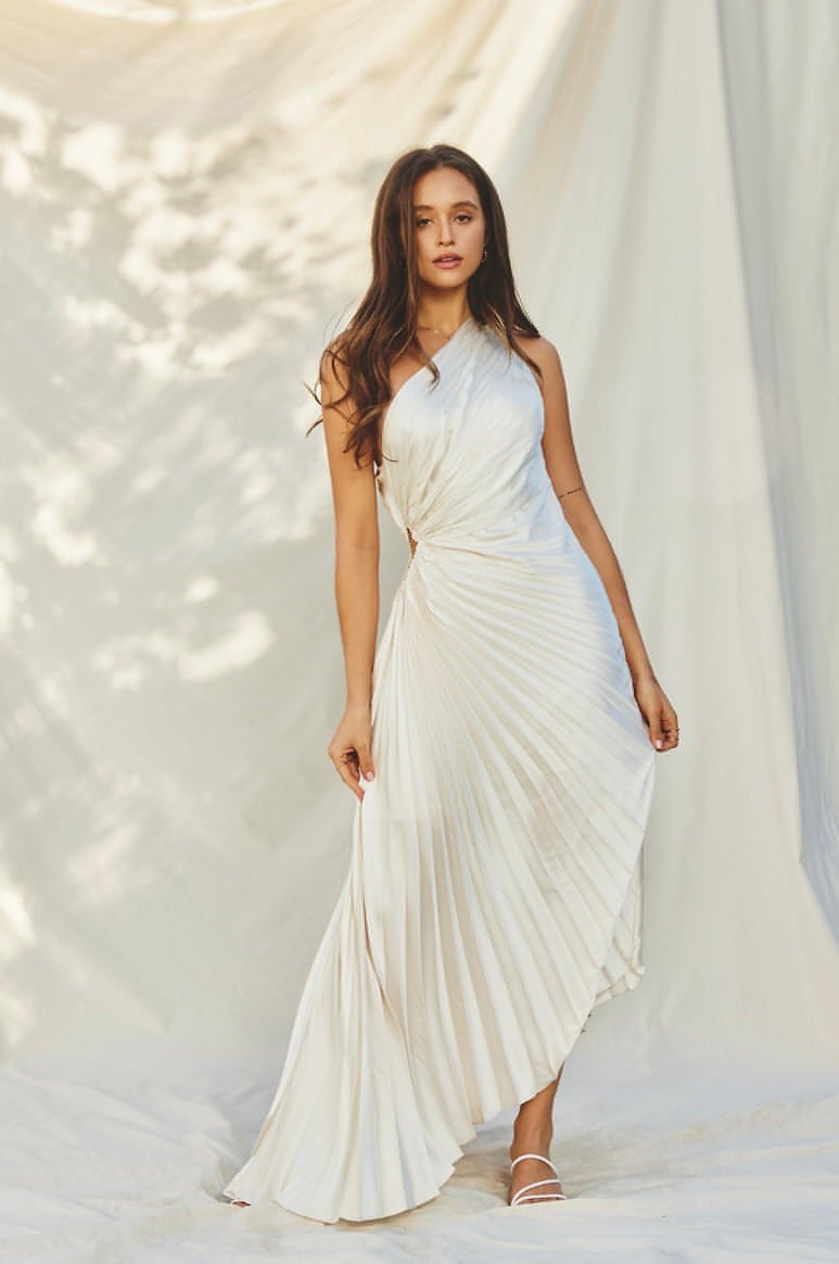 Asymmetrical 2025 maxi dress