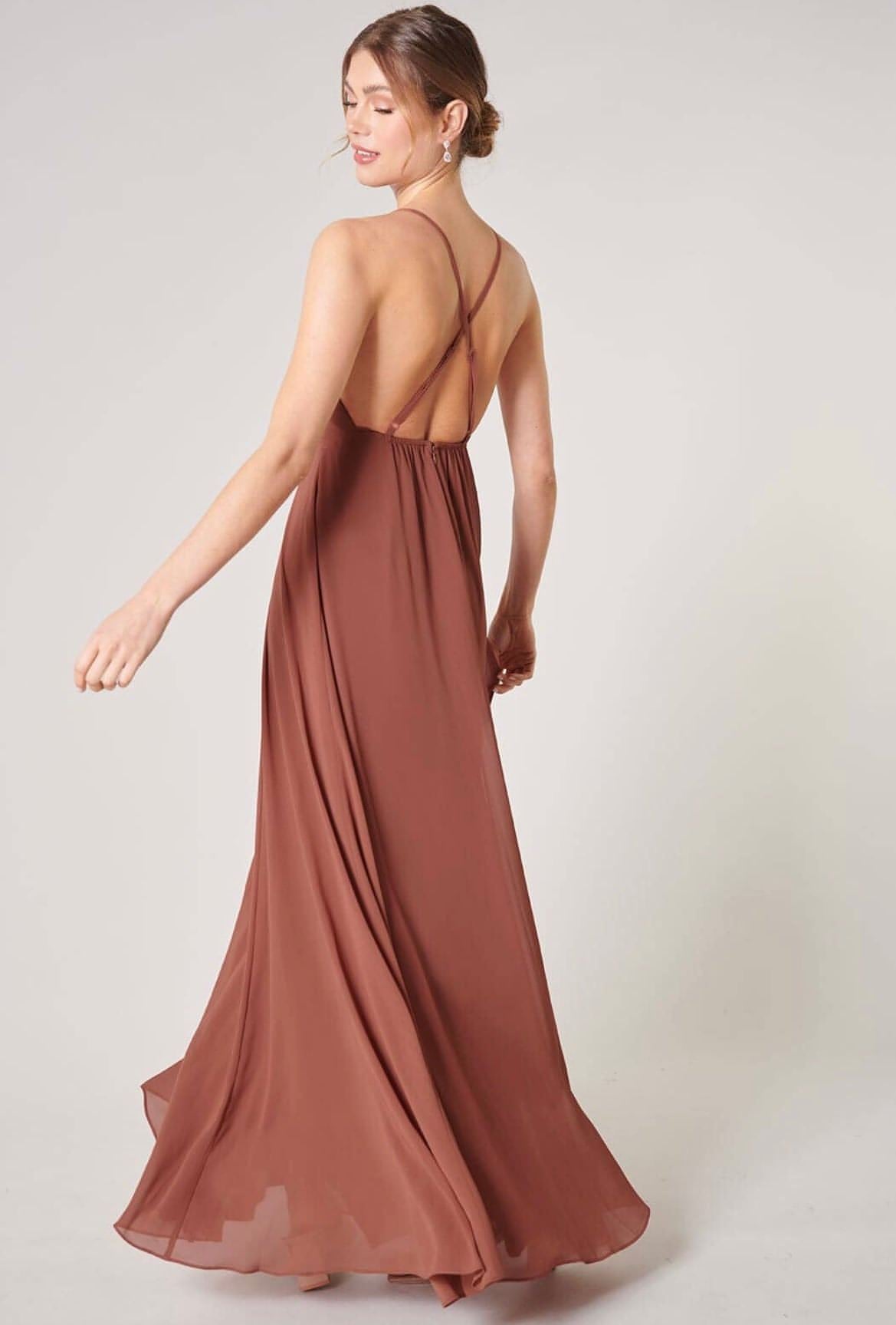 Divine High Neck Backless Maxi Dress