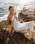 Ariel Sky + Sea Sequin Dress