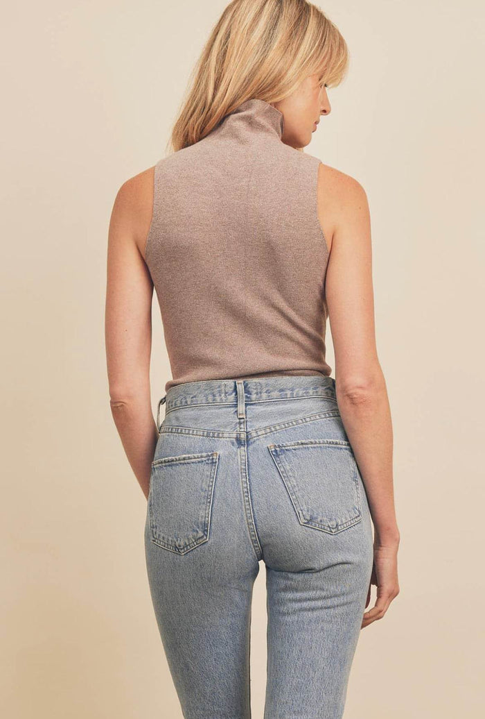 Turtleneck knitted bodysuit