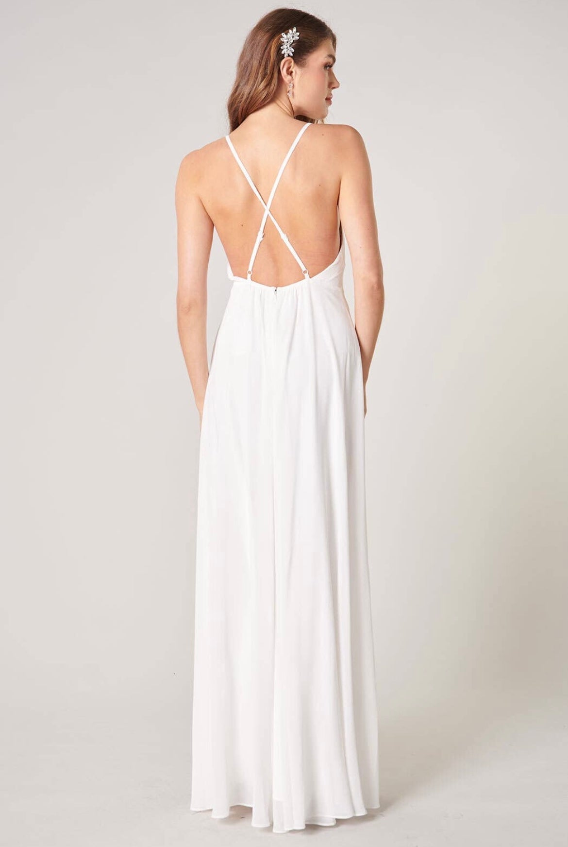 Divine High Neck Backless Maxi Dress