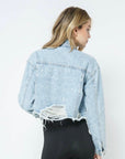 Madison Cropped Denim Jacket