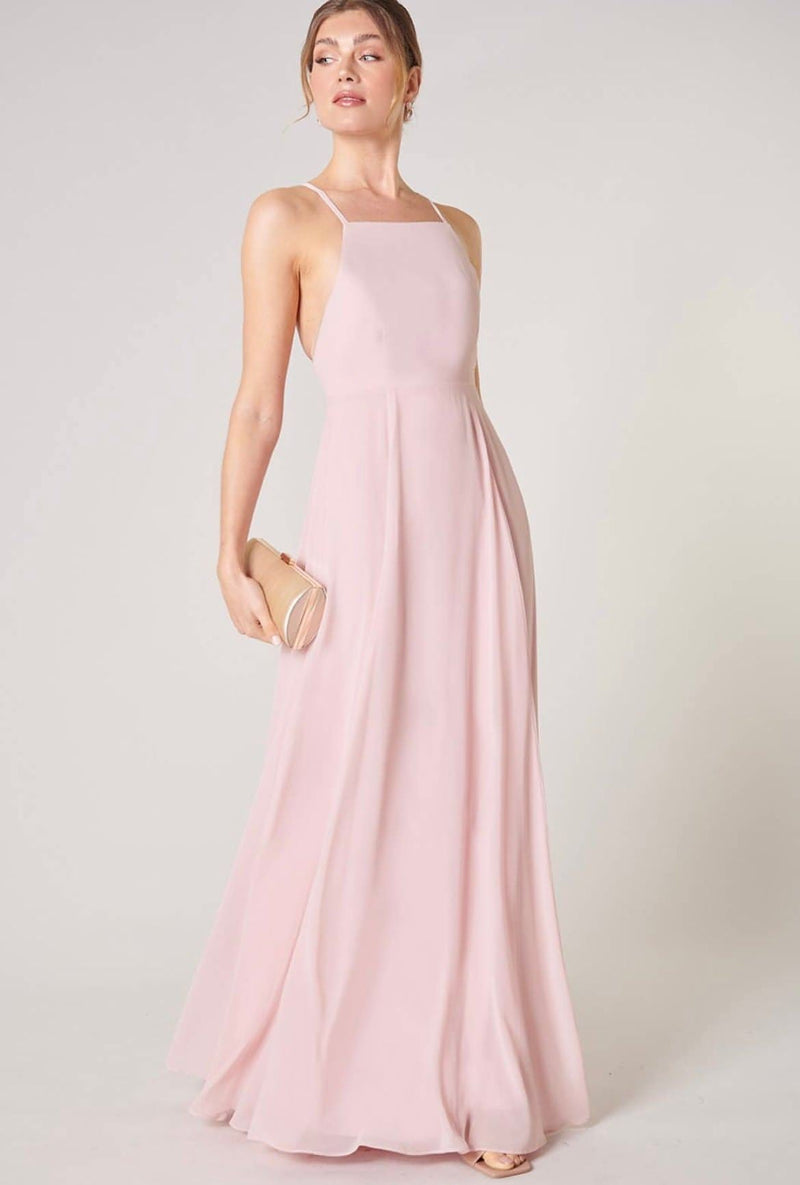 Divine High Neck Backless Maxi Dress