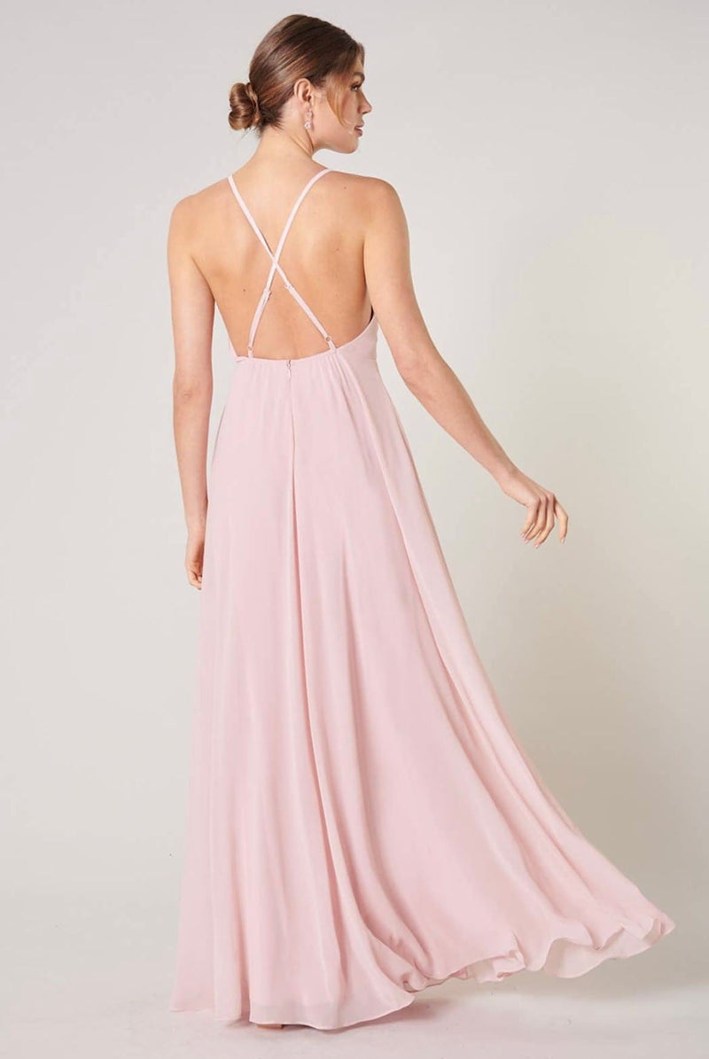 Divine High Neck Backless Maxi Dress